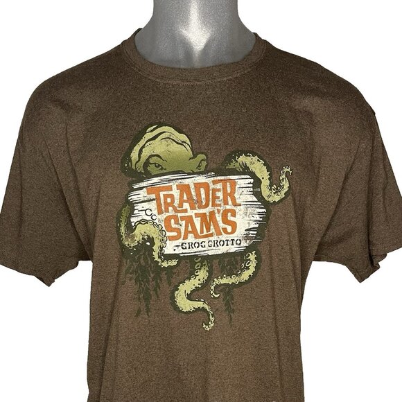 Disney Trader Sam’s XL Tiki Grog Grotto Brown Octopus Tiki Bar Disneyland WDW - Picture 1 of 10